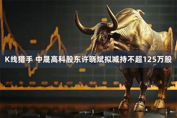 K线猎手 中晟高科股东许晓斌拟减持不超125万股