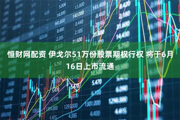 恒财网配资 伊戈尔51万份股票期权行权 将于6月16日上市流通